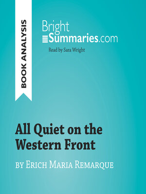 cover image of All Quiet on the Western Front by Erich Maria Remarque (Book Analysis)